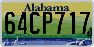 AL license plate 64CP717
