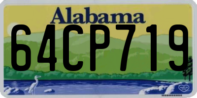 AL license plate 64CP719