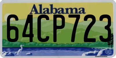 AL license plate 64CP723