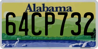 AL license plate 64CP732