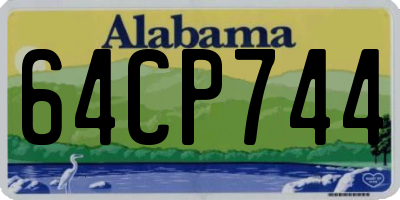 AL license plate 64CP744