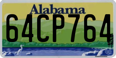 AL license plate 64CP764