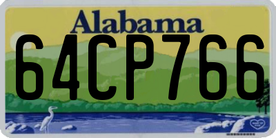 AL license plate 64CP766