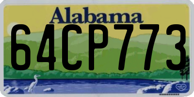 AL license plate 64CP773