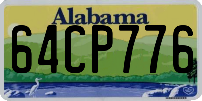 AL license plate 64CP776