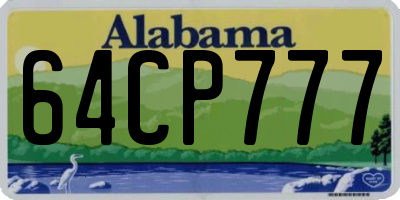 AL license plate 64CP777