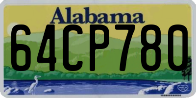 AL license plate 64CP780