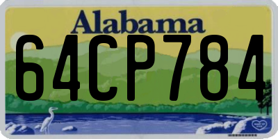 AL license plate 64CP784