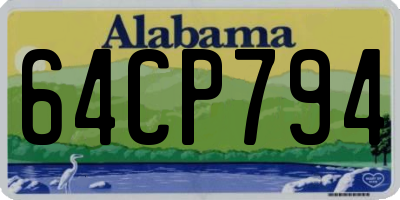AL license plate 64CP794