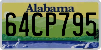 AL license plate 64CP795