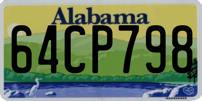 AL license plate 64CP798