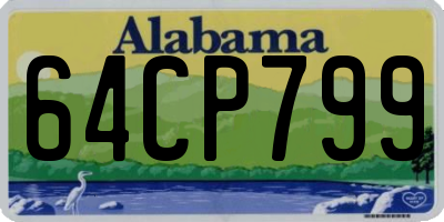 AL license plate 64CP799