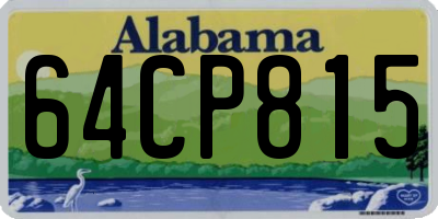 AL license plate 64CP815