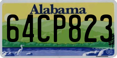 AL license plate 64CP823