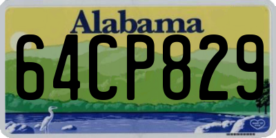 AL license plate 64CP829