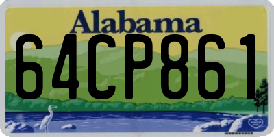 AL license plate 64CP861