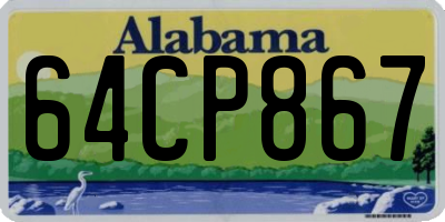 AL license plate 64CP867