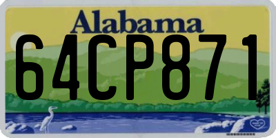 AL license plate 64CP871