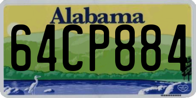 AL license plate 64CP884