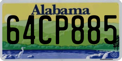 AL license plate 64CP885