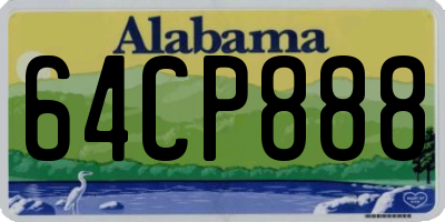 AL license plate 64CP888