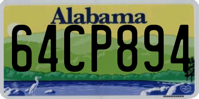 AL license plate 64CP894