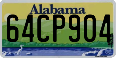 AL license plate 64CP904