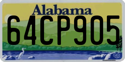 AL license plate 64CP905
