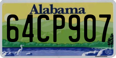 AL license plate 64CP907