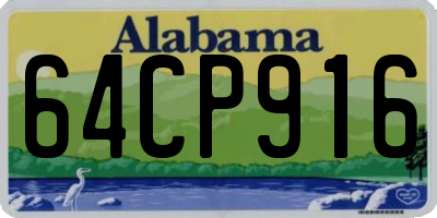 AL license plate 64CP916