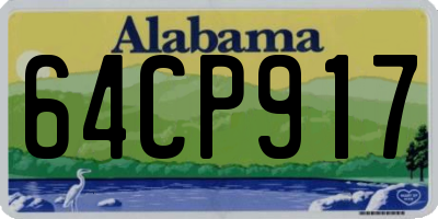AL license plate 64CP917