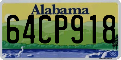 AL license plate 64CP918