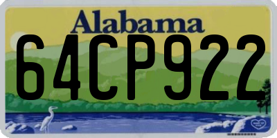 AL license plate 64CP922