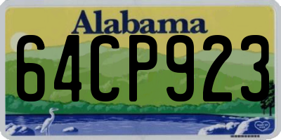 AL license plate 64CP923