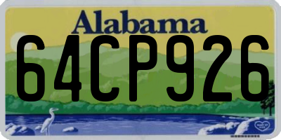 AL license plate 64CP926