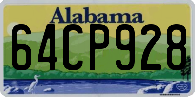 AL license plate 64CP928