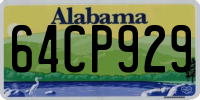 AL license plate 64CP929