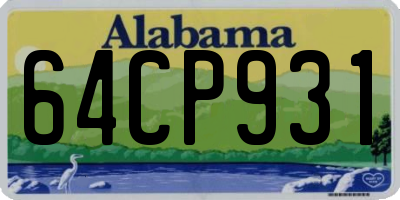 AL license plate 64CP931