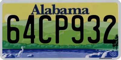 AL license plate 64CP932