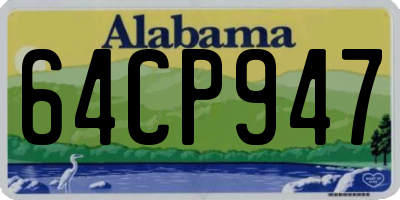 AL license plate 64CP947