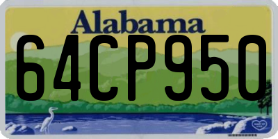 AL license plate 64CP950