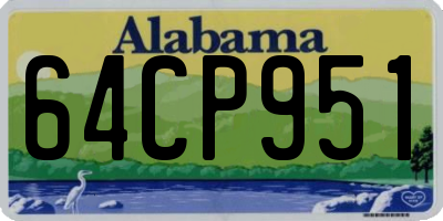 AL license plate 64CP951