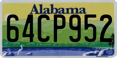 AL license plate 64CP952