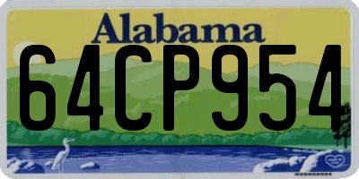 AL license plate 64CP954