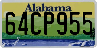 AL license plate 64CP955