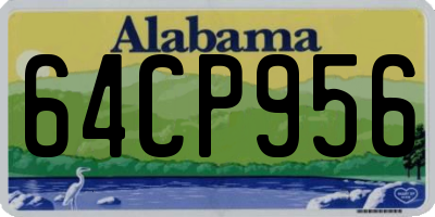 AL license plate 64CP956
