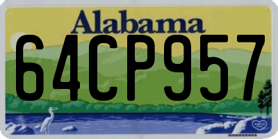 AL license plate 64CP957