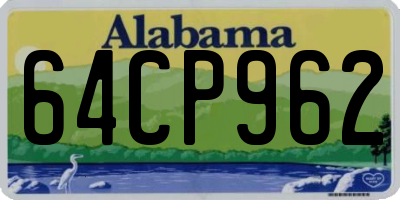 AL license plate 64CP962
