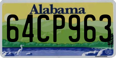 AL license plate 64CP963