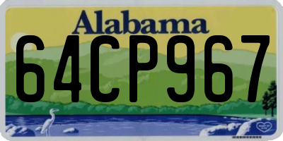 AL license plate 64CP967